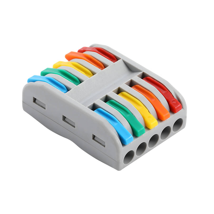 PCT-225-C Colorful Quick Connector Terminal 5 In 5 Out