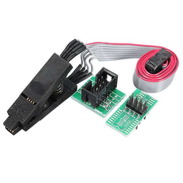 8 Pin 1.27mm Pitch SOIC8 SOP8 Flash Burning Chip IC Test Clip Programmer With 2