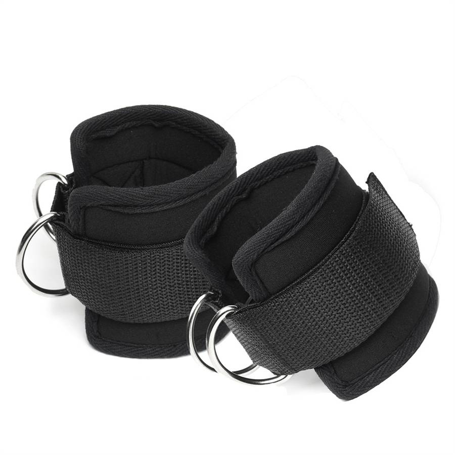 1 Pair Crossfit Ankle Support Cuffs Strap Resistance Band Latex Elastic Band fo