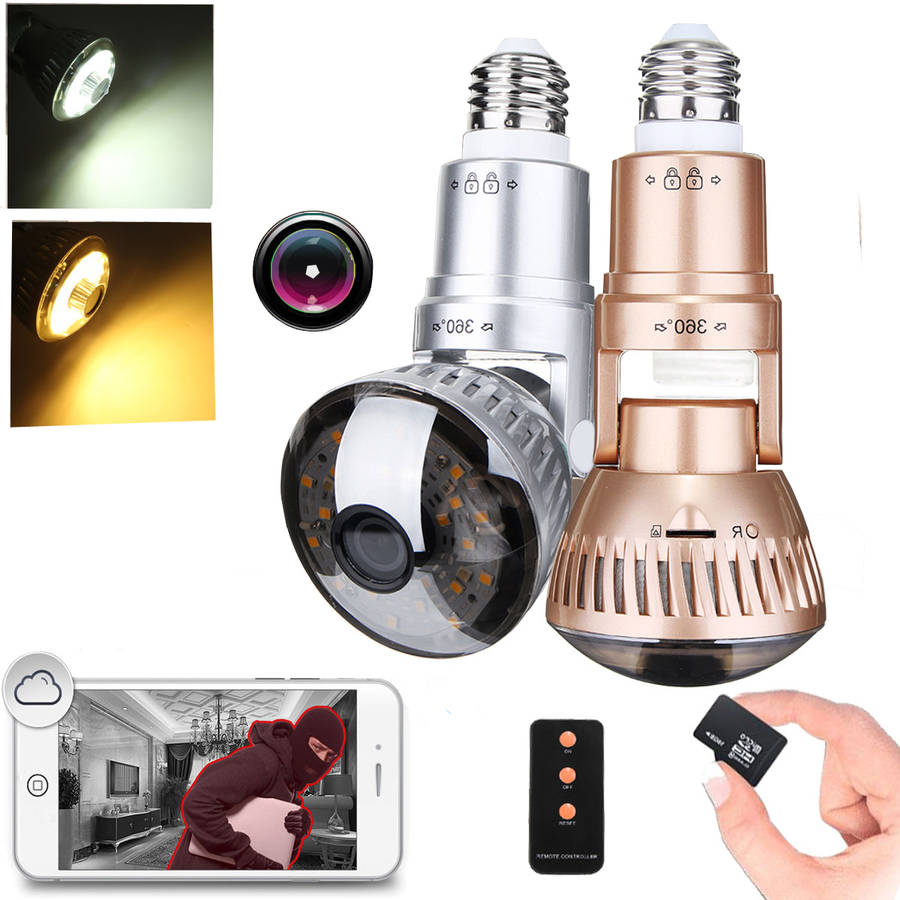 1.3MP 960P Wireless Security Camera LED Light Bulb IP Camera Motion Detection N
