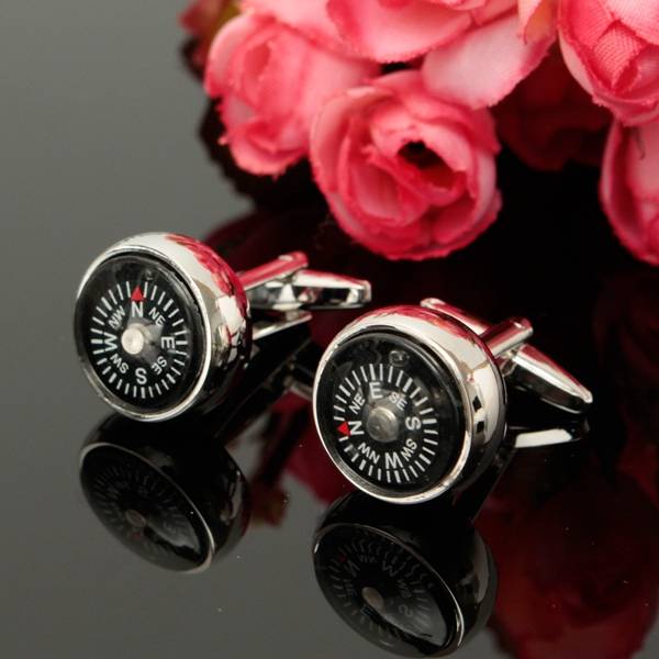 Men Cufflinks Unique Cloisonne Compass Cufflinks Wedding Business Accessories f
