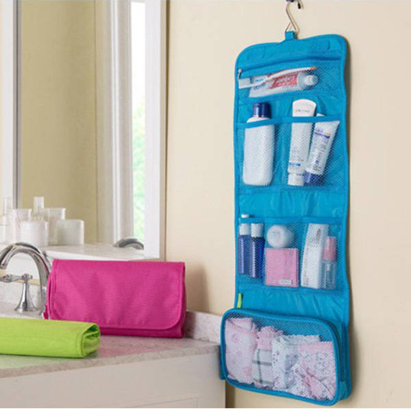 Travel Portable Hanging Organizer Bag Foldable Cosmetic Makeup Case Toiletry St