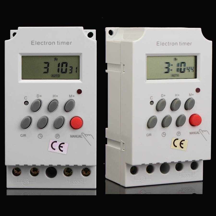 Digital Electronic Timer Switch AC 220V 25A Din Rail Programmable
