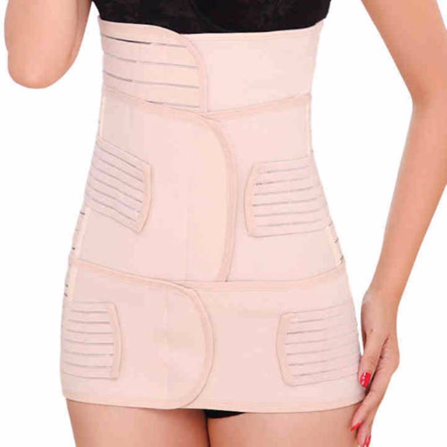 3in1 Postpartum Women Recovery Breathable Belly Elastic Waist Pelvis Belt Shape