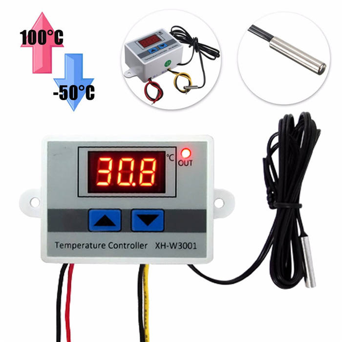 XH-W3001 220V 10A Digital LED Temperature Controller Thermostat Control Switch