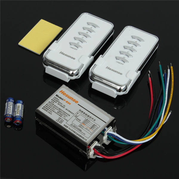 Hesunse¿ Y-B24 220V  Digital Wireless Remote Control Light Switch Receiver 2 Re