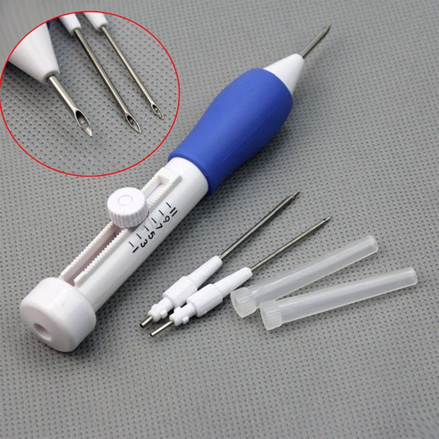 3 Sized Embroidery Sewing Stitching Punch Needle Punching Set Tool Kit For Embr