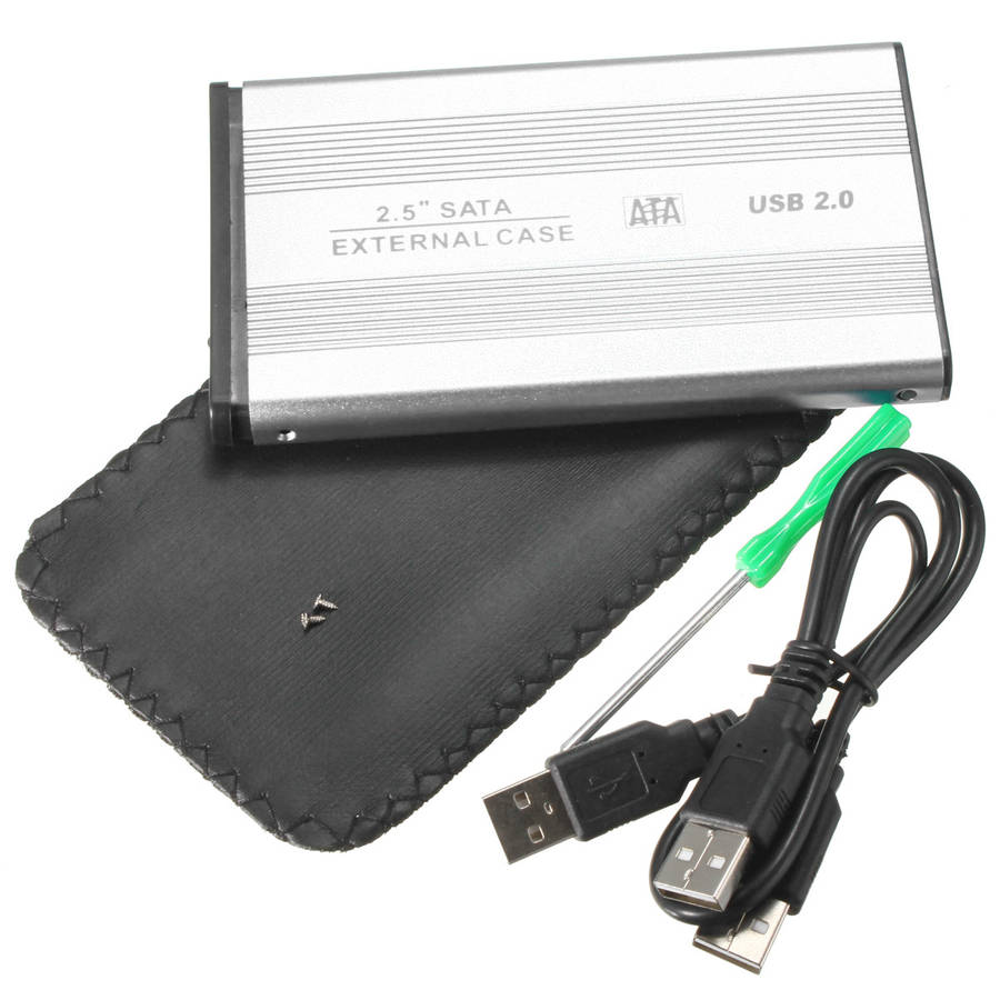 2.5 inch SATA to USB 2.0 HDD Hard Drive External Enclosure Hard Drive Case Caddy