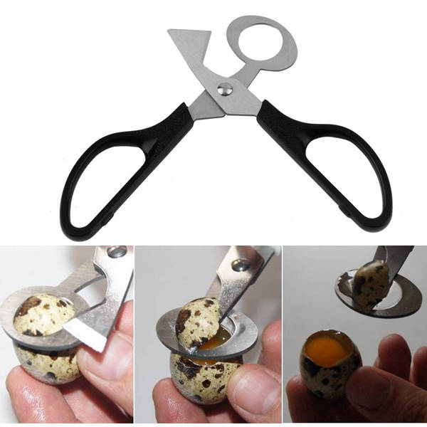 Stainless Steel Pigeon Quail Egg Scissors Egg Cutter Egg Opener Kitchen Gadget