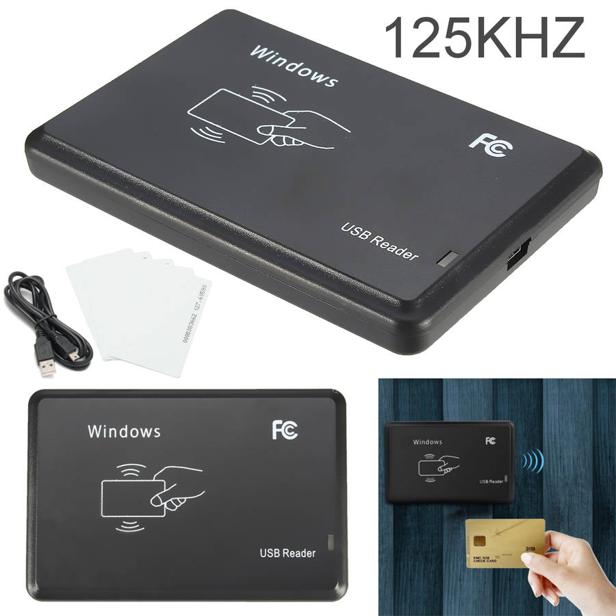 USB Interface 125Khz RFID EM4305 T5567 ID Card Reader Writer Copier Programmer