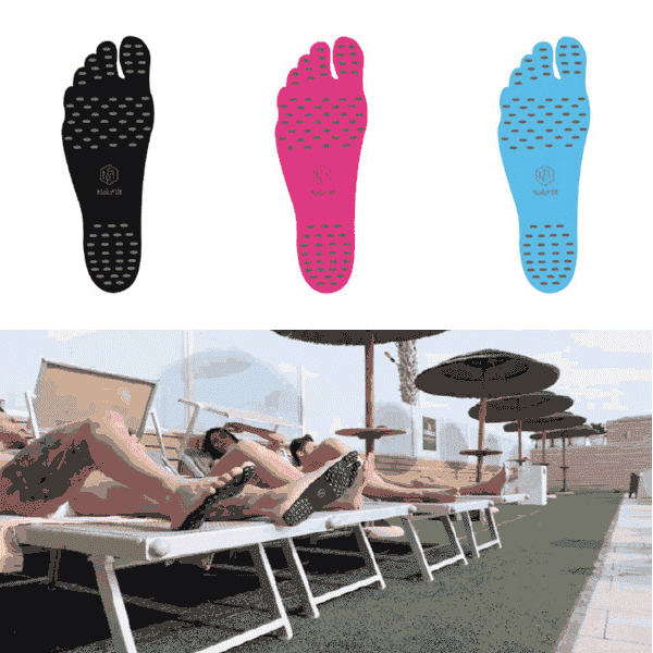 Beach Invisible Stick-Up Foot Insole Waterproof Protective Socks Pad Thermal In