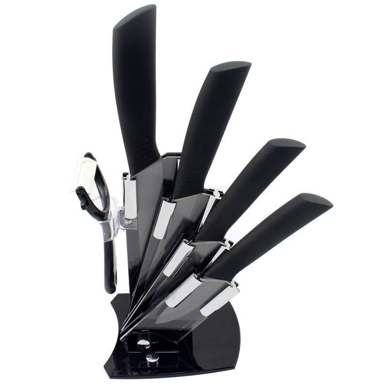 FINDKING High Quality Black Blade Black Handle Ceramic Knife Set