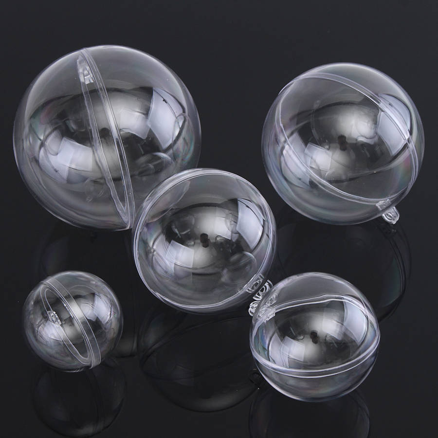 25Set Plastic Ball Molds Ball Shape for Craft DIY Bath Decoration 40/50/60/70/8