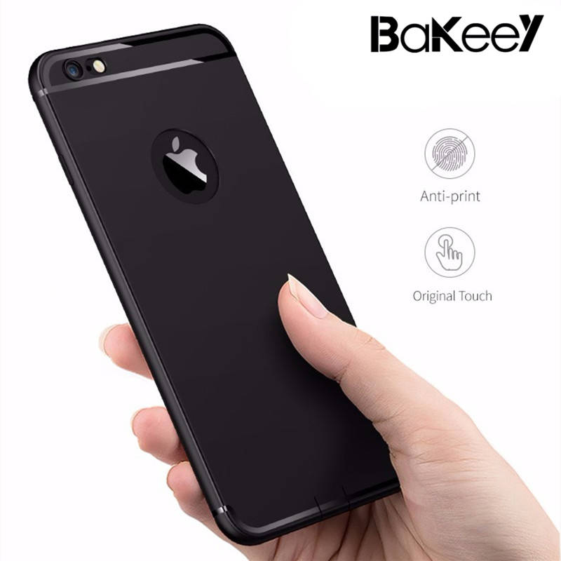 Bakeey Ultra Thin Soft TPU Matte With Dust Plug Case for iPhone 6/6s