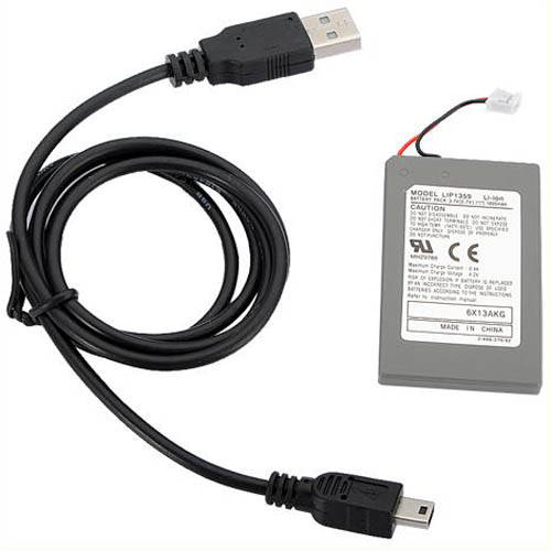 Rechargeable Battery Plus Charging Cable For PS3 Wireless Controllers