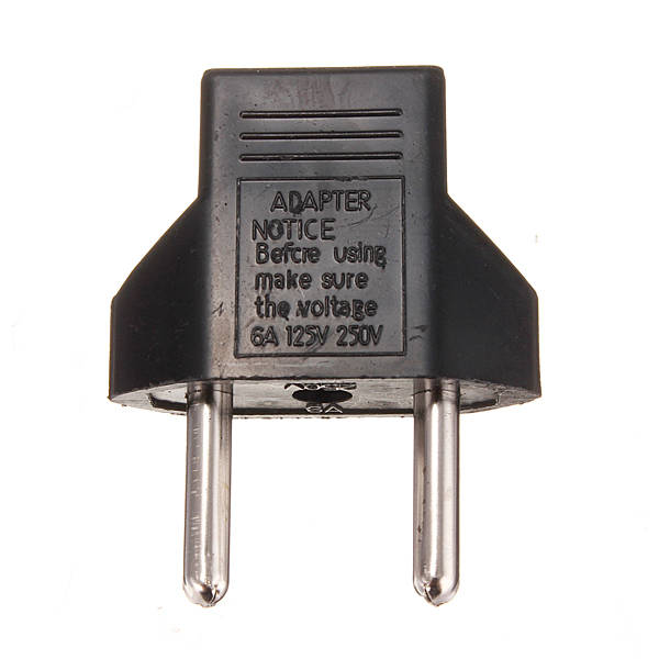 US To EU Travel AC Power Socket Plug Adapter Adaptor Converter 2 Pin