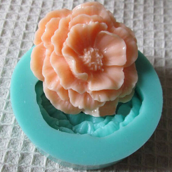 3D Mini Peony Fondant Mold Silicone Cake Chocolate Moulds Cake Decorating Bakin