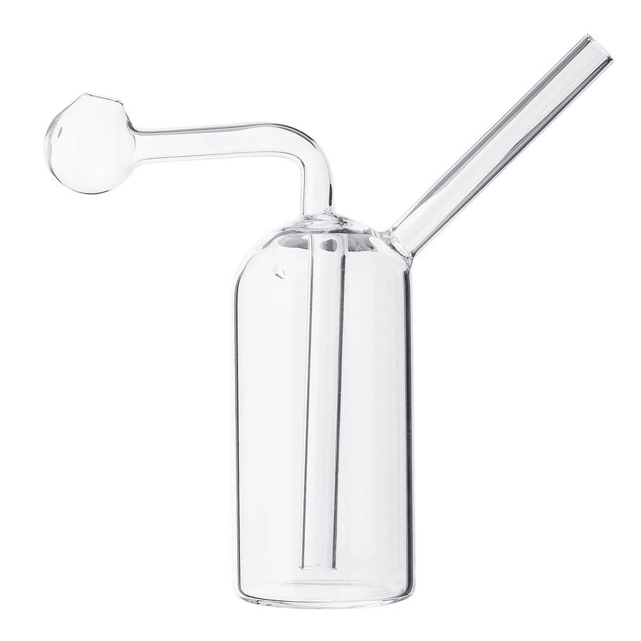 4 Inch Clear Glass Pipe Bong Bottle Hookah Shisha Tobacco Pipe Smoking Glasswar