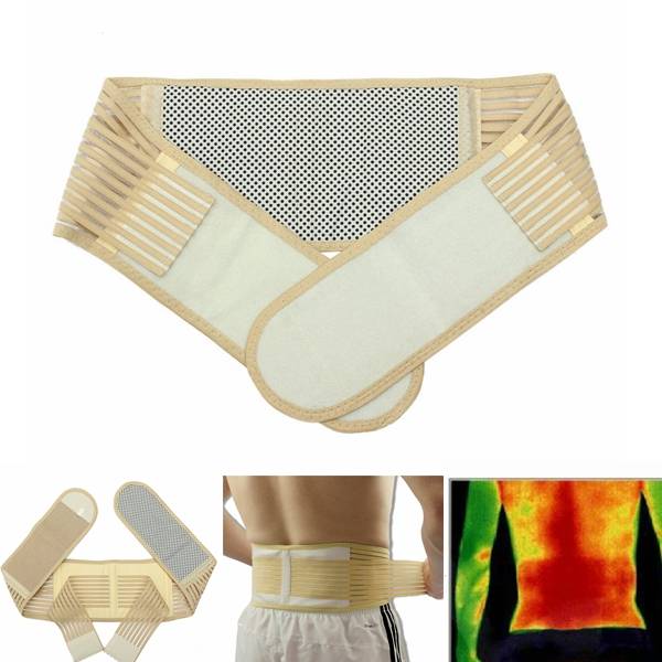 Tourmaline Self Heating 20 Magnetic Therapy Back Support Belt Brace Backache Re