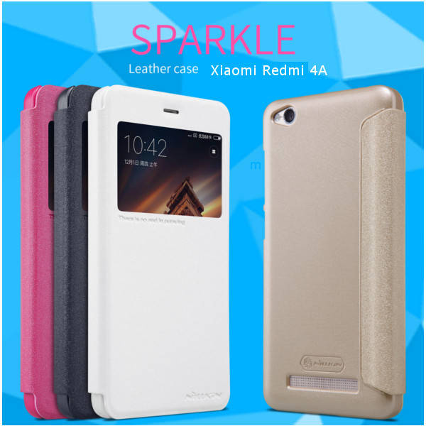 NILLKIN New Sparkle View Window Leather Case For Xiaomi Redmi 4A