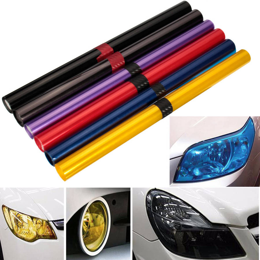 Car Light Cover Auto Vehicle Shade Taillight Headlight PVC Foil Film Cover 16