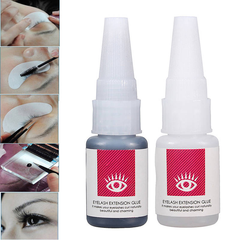 2 Colors Long Lasting Sticky Glue False EyeLashes Extension 15ml