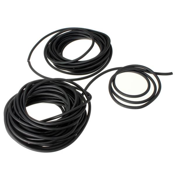2X5mm Black Natural Latex Rubber Surgical Band Elastic Tube Tubing Hose 1m