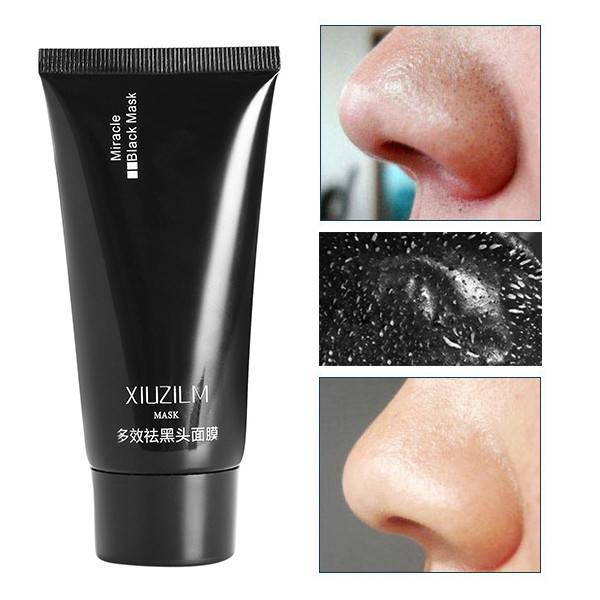 XIUZILM Blackhead Mask Mud Nose Face Black Clean Pore Peel Off Remover Deep Cl