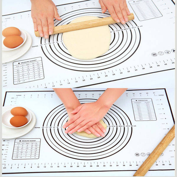 Honana Platinum Silicone Dough Fondant Mat Glass Fiber Reinforced  60 x 40cm Ba