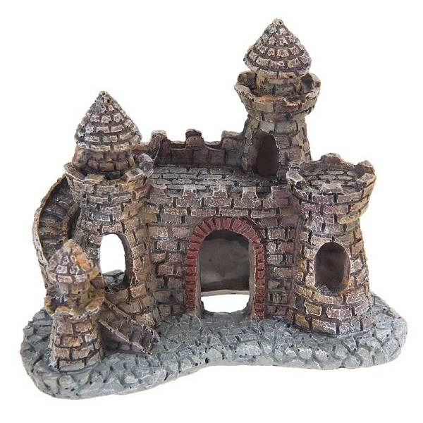 Yani Aquarium Decoration Wizard's Castle Fish Tank Shelter House  Hand Painted