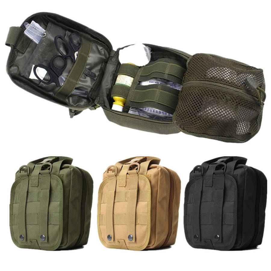 IPRee¿¿ Tactical Molle Bag EMT Medical First Aid Utility Emergency Pouch For Ve