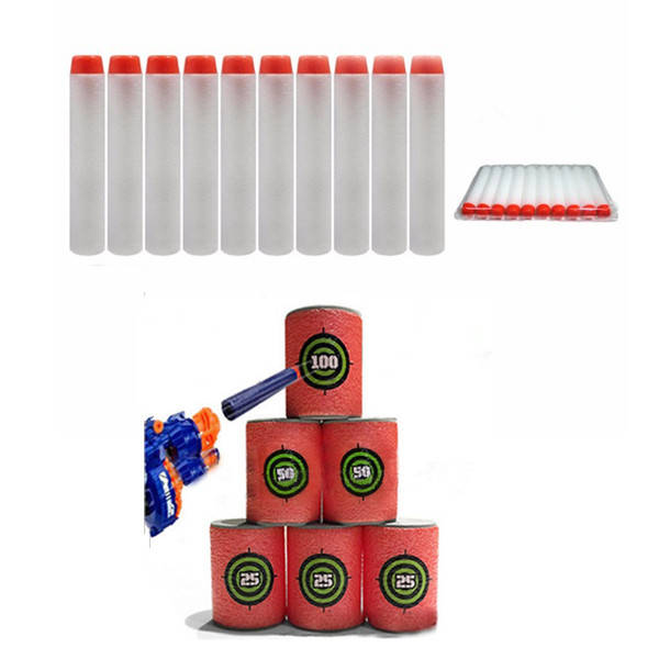 100PCS White Refill Bullets Dart For Nerf N-strike Elite Rampage Retaliator Ser