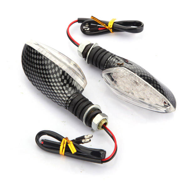 Motorcycle LED Turn Lights Indicators carbon