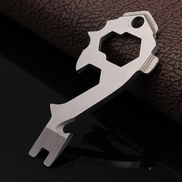 AOTDDOR EDC 12 in 1 Multi-function Key Bottle Opener Keychain Gadget