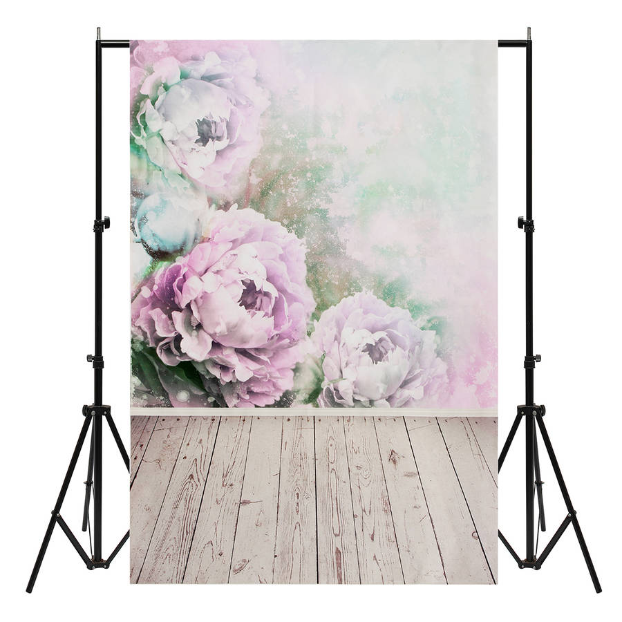 Vinyl Wall Wood Floor Photography Backdrop Photo Background Studio Prop