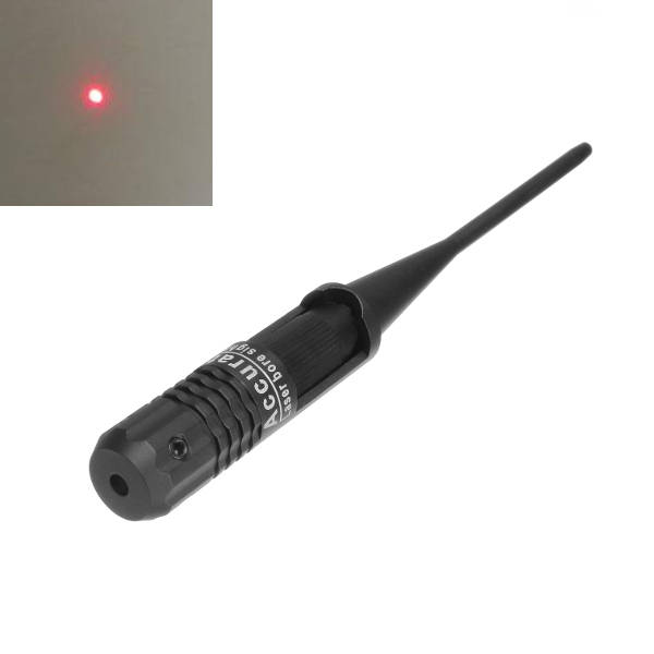 520nm 5mW Red Dot Laser Bore Sighter 0.22 to 0.50 Caliber Sighting Positioning