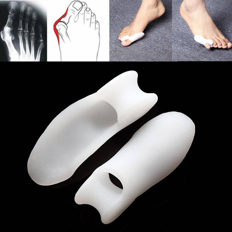 Soft Silicone Big Small Bunion Hallux Valgus Toe Separator Stretchers Alignment