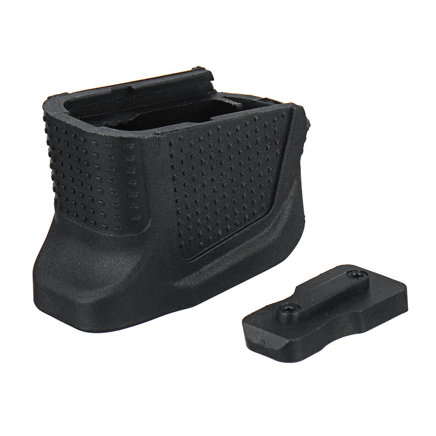 Replacement Enhanced Magazine Extension Base Plate Add with 2 Round For Glock 4