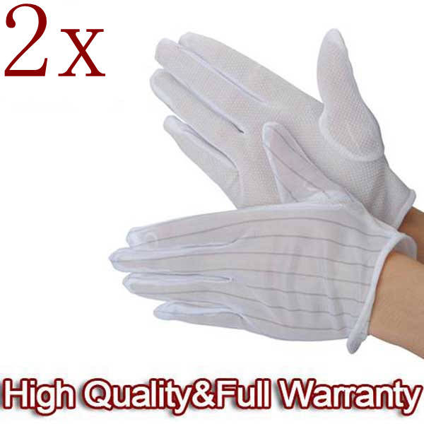 2 X ESD PC Computer Working Anti-static Anti Skid Gloves