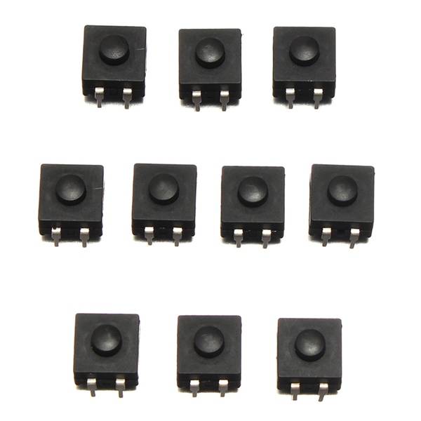 10Pcs DIP PCB Mini Latching Tactile Tact Push Button Switch 12x12x9mm