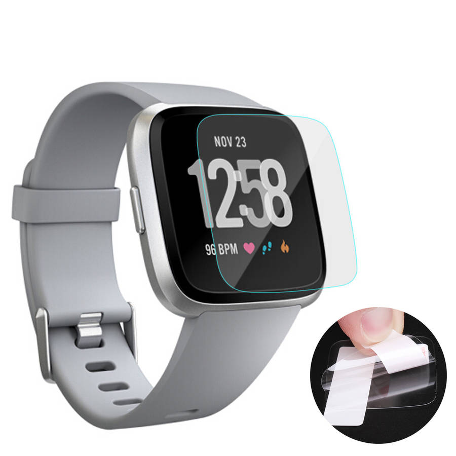 3PCS Crystal Clear HD Anti-Scratch Smart Watch Screen Protector Film for Fitbit
