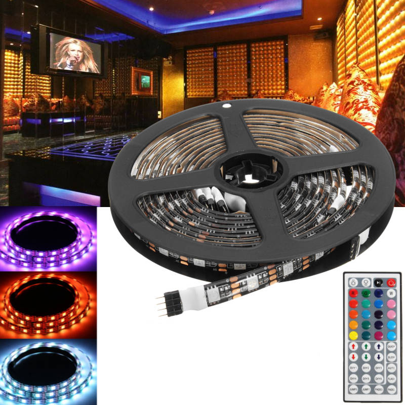 2x50CM + 2x100CM USB SMD5050 RGB LED Strip Light TV Backlight Bar Kit + Remote