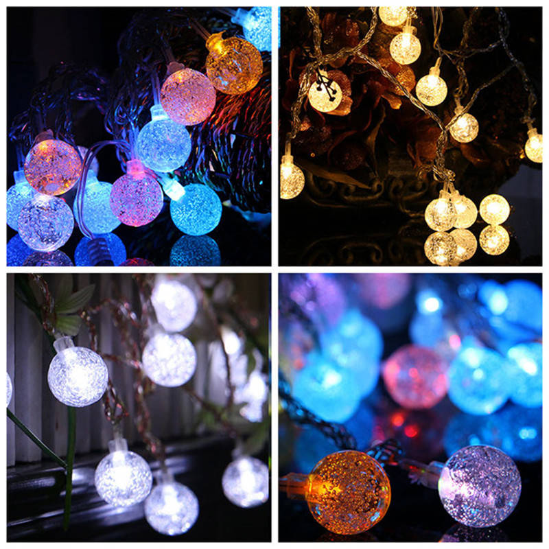 KCASA 2M 20 LED Bubble Ball String Lights LED Fairy Lights for Festival Christm