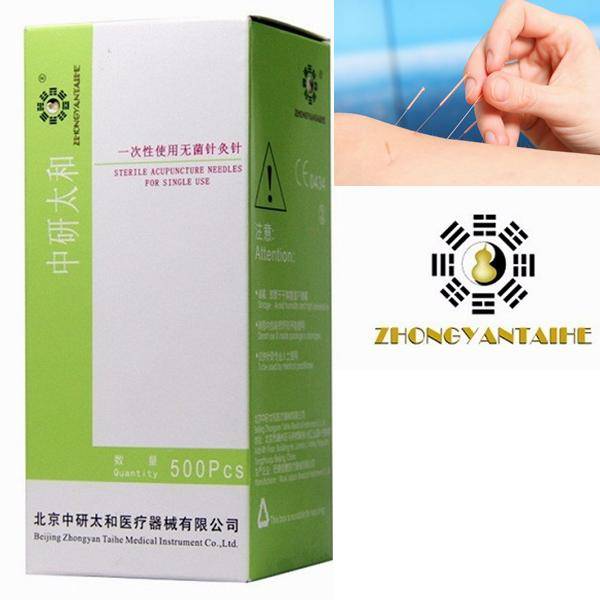 500pcs 0.25x40mm Disposable Sterile Acupuncture Needles Pin For Single Use