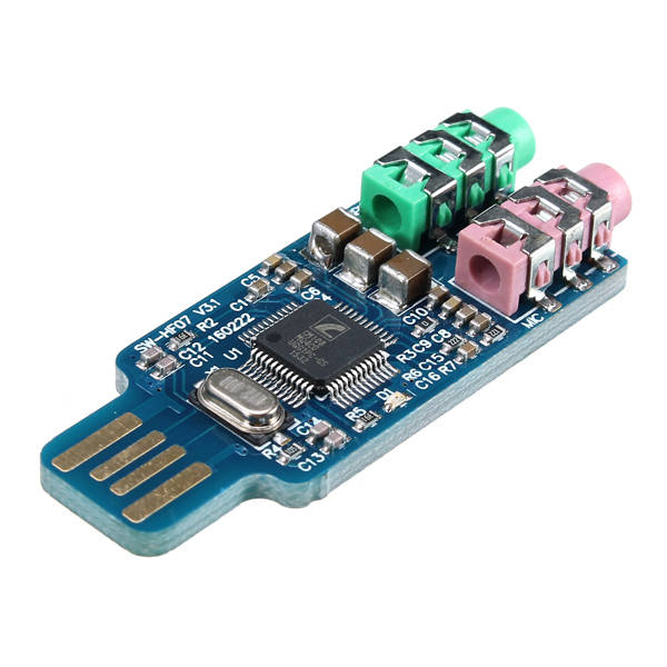3Pcs Free Drive USB Sound Card Notebook Computer External Sound Card Module USB