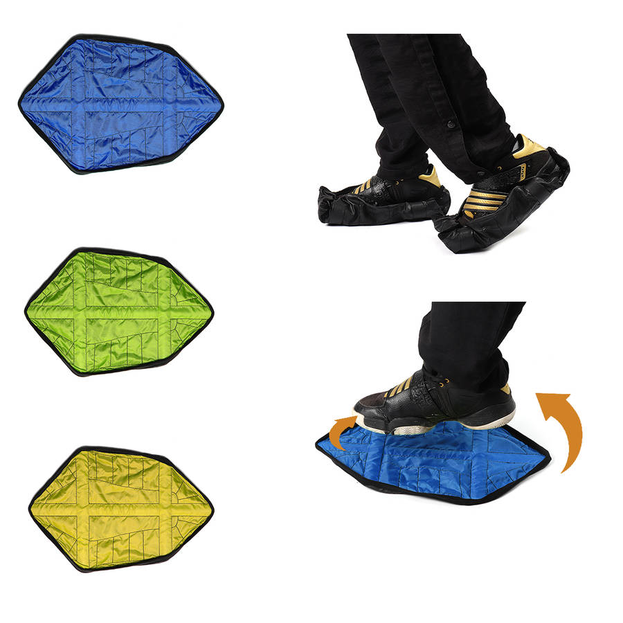 1Pair Reusable Automatic Overshoes Fast Shoe Covers Sock Auto-Package Hand-Free