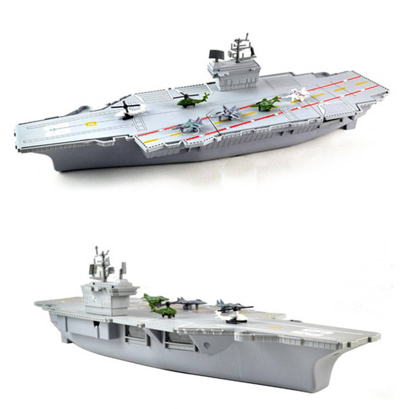 Simulation Aircraft Carrier Static Model With Six Airplane For Kids Children Ch
