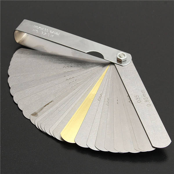 0.02-1.00mm 32 Blade Metric Master Feeler Gauge Metric Feeler Gauge Gap Thickne