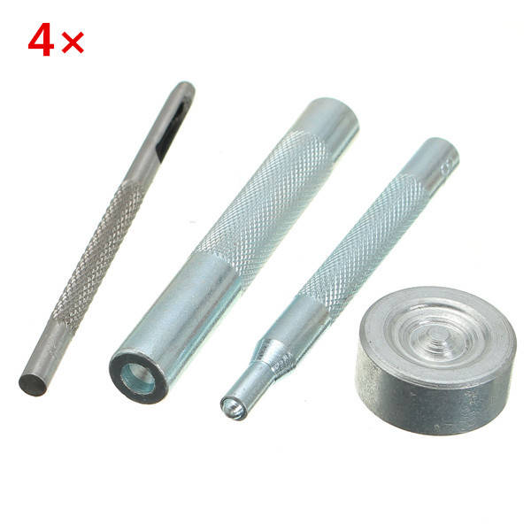 4pcs Metal Eyelets Button Leather Craft Punch Installation DIY Tools