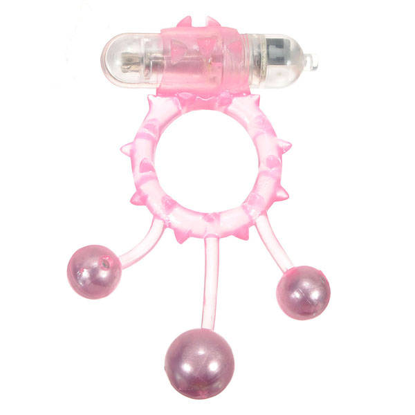 Hot Waterproof Vibrating Ball Banger Penis Cock Ring For Men